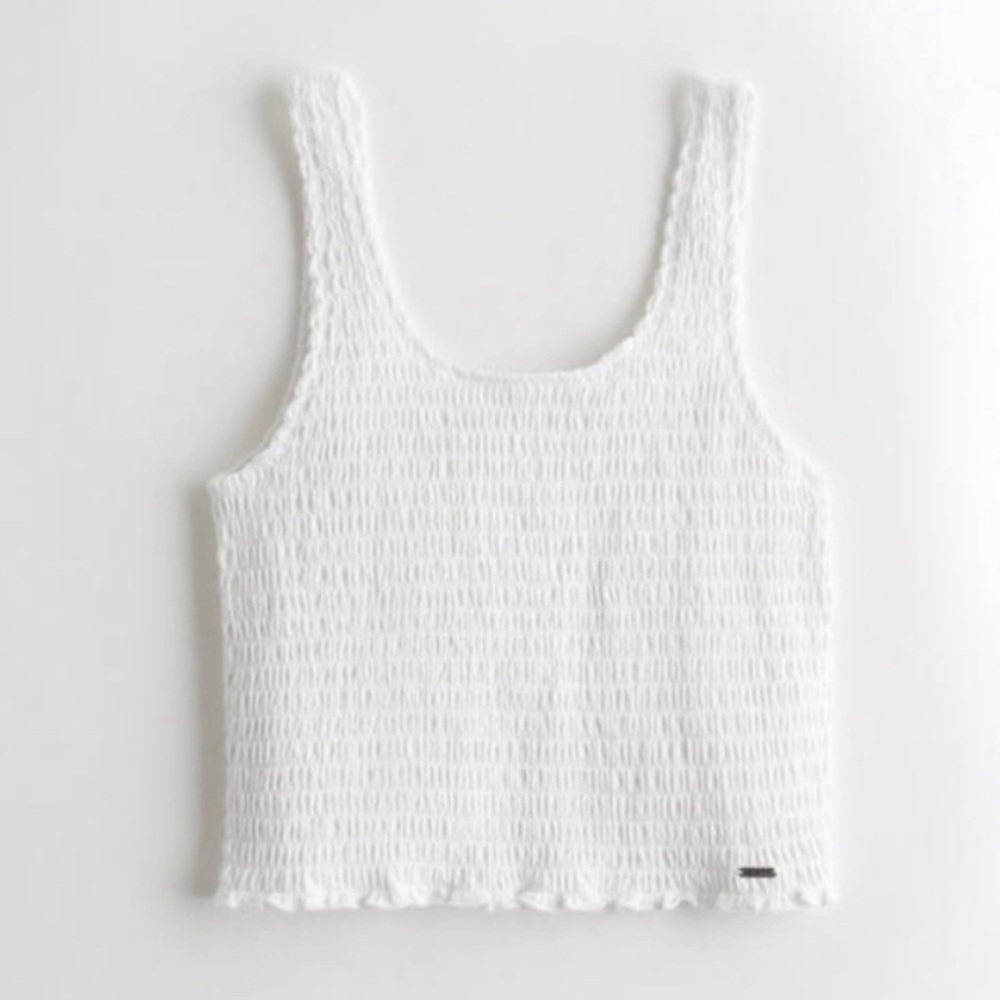 Worn Hollister Smocked Tank Top